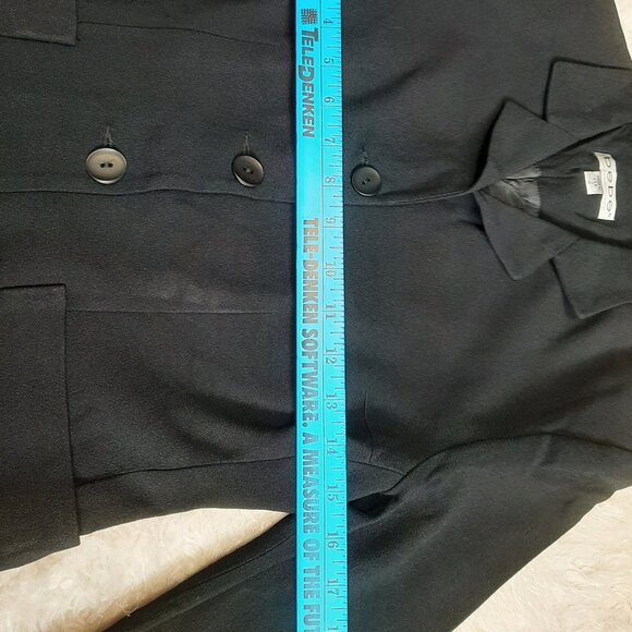 Bebe Women's Black Five Buttons Blazer Size 2 - Picture 4 of 8